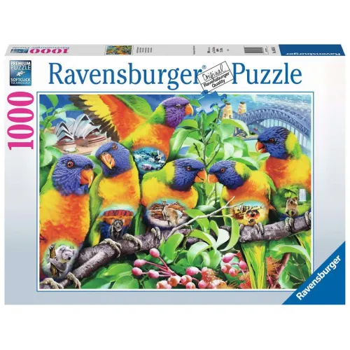 Ravensburger puzzel 1000 stukjes Land van de Lorikeets
